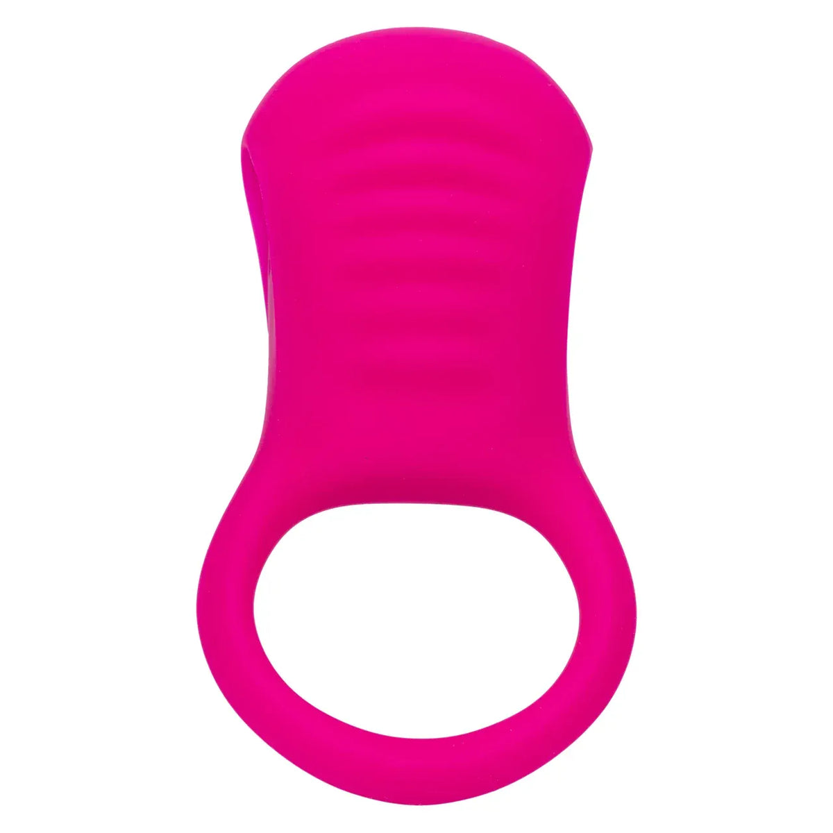 CalExotics - Basic Essentials Rechargeable Ridge Rider Cock Ring (Pink) CE2184 CherryAffairs