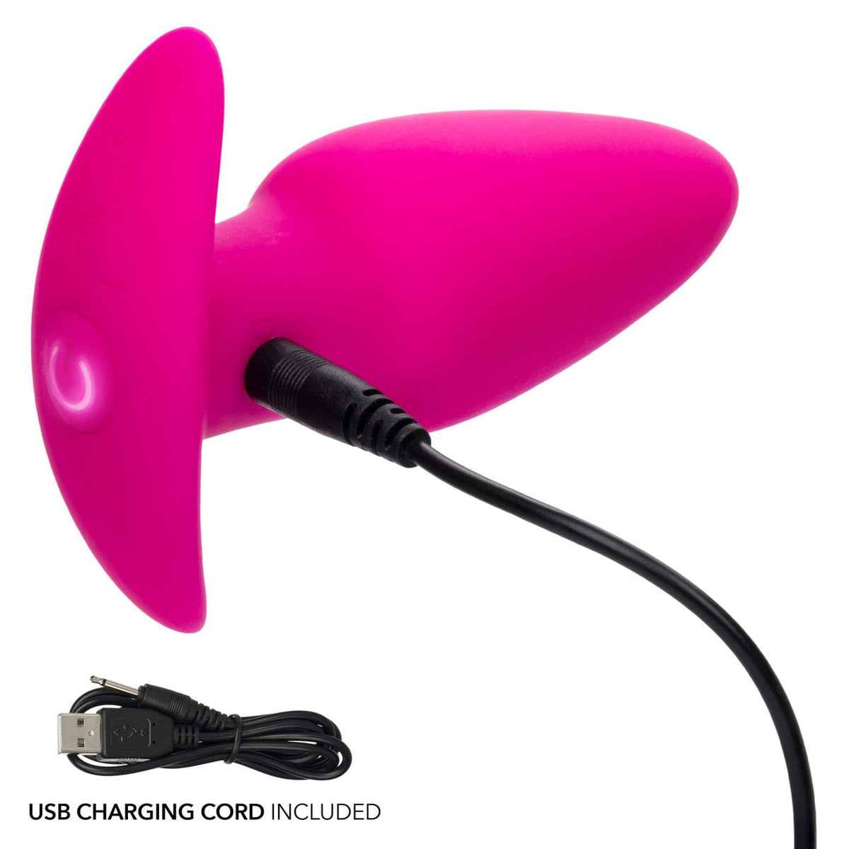 CalExotics - Basic Essentials Rechargeable Tapered Vibrating Probe (Pink) CE2185 CherryAffairs