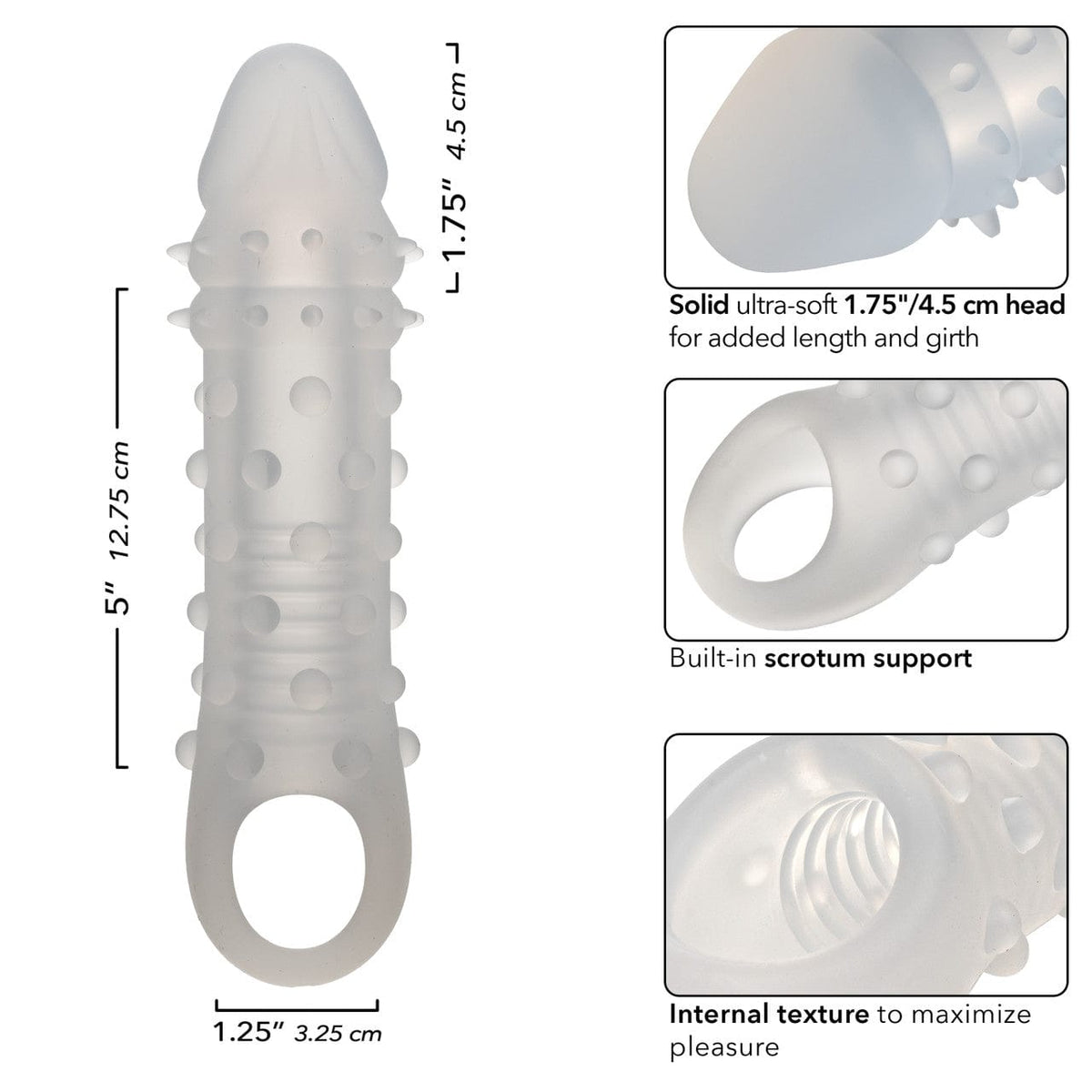 CalExotics - Performance Maxx Liquid Silicone Adonis Extension Sleeve (Clear) CE2191 CherryAffairs