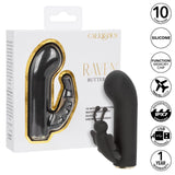 CalExotics - Raven Butterfly Rechargeable Mini Dual Vibrator (Black) CE2192 CherryAffairs