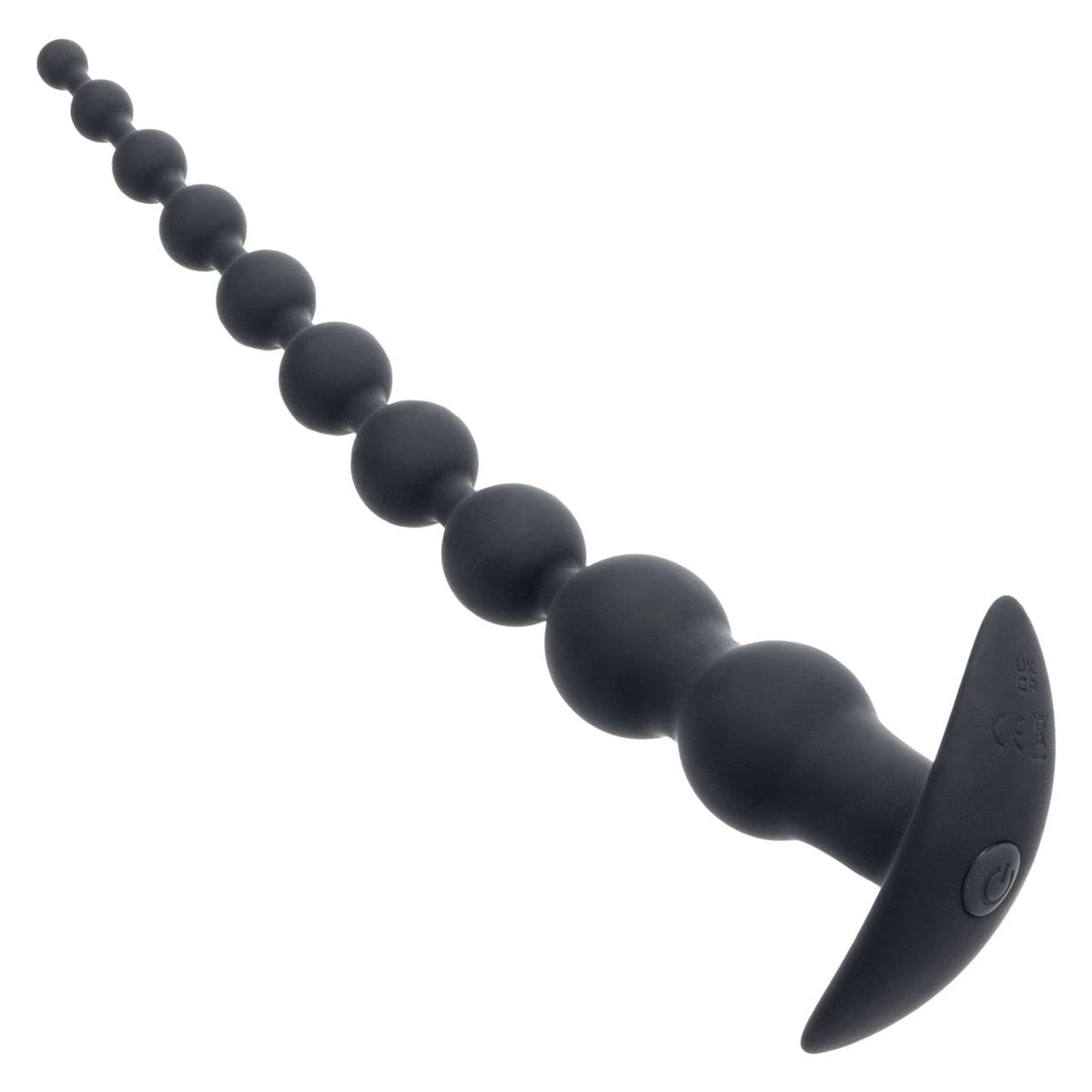 CalExotics - Rechargeable X-10 Extended Vibrating Anal Beads (Black) CE2193 CherryAffairs