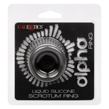 California Exotics - Alpha Liquid Silicone Scrotum Cock Ring (Gray) CE2005 CherryAffairs