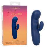 California Exotics - Cashmere Silk Duo Rabbit Vibrator (Blue) CE2021 CherryAffairs