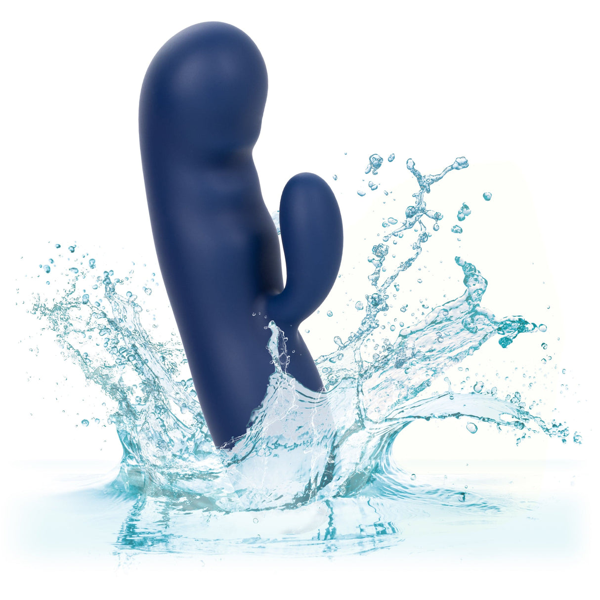 California Exotics - Cashmere Silk Duo Rabbit Vibrator (Blue) CE2021 CherryAffairs