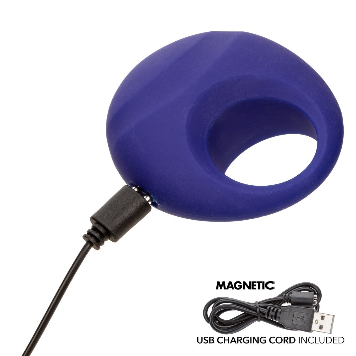 California Exotics - Embrace Closer Intimate Rechargeable Cock Ring (Blue) CE2139 CherryAffairs