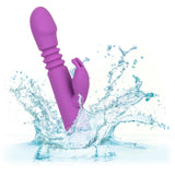 California Exotics - Jack Rabbit Elite Thrusting Rabbit Vibrator (Purple) CE2031 CherryAffairs