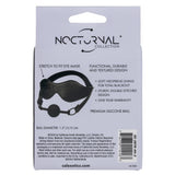 California Exotics - Nocturnal Collection Eye Mask and Breathable Ball Gag (Black) CE2136 CherryAffairs