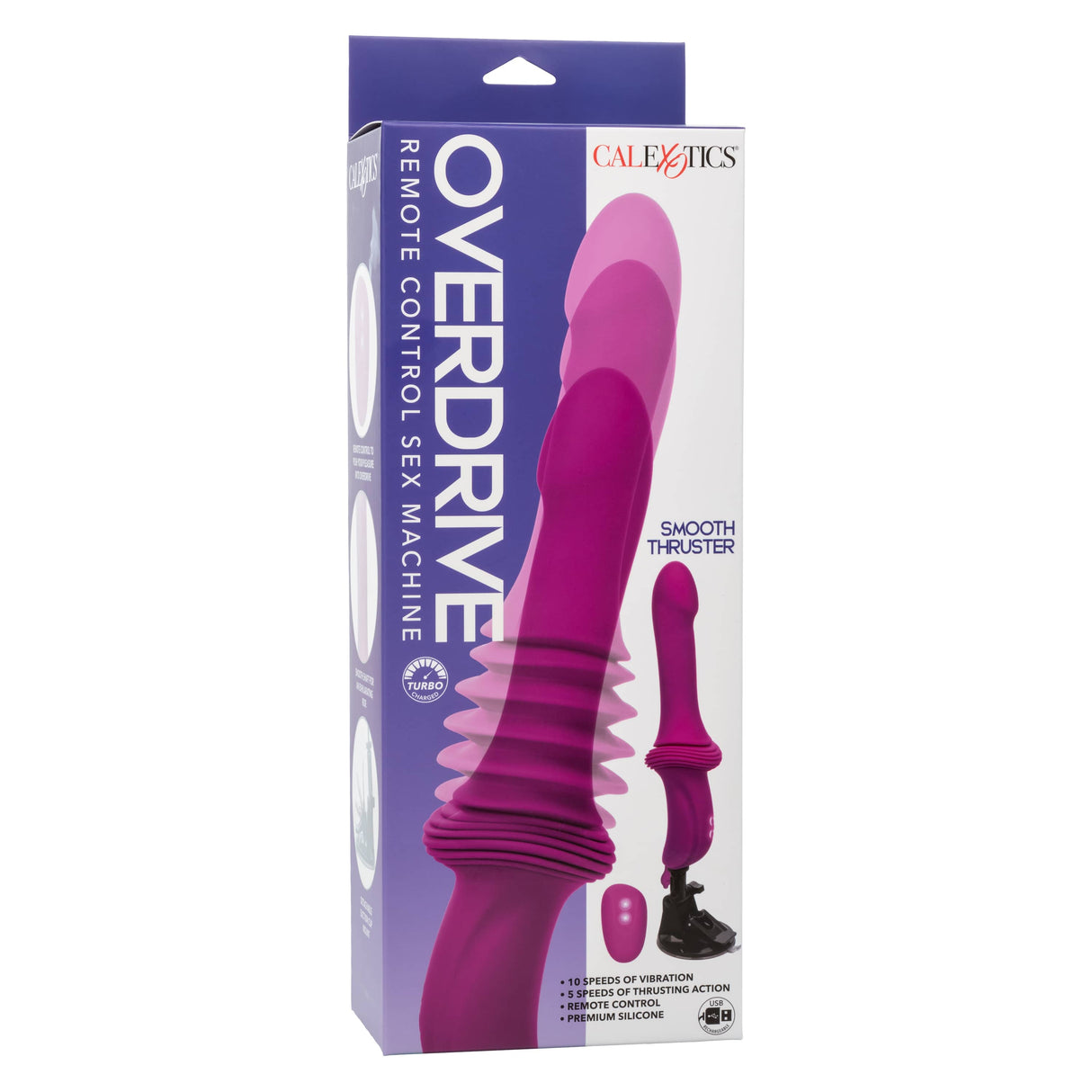 California Exotics - Overdrive Remote Control Sex Machine Smooth Thruster (Pink) CE2118 CherryAffairs