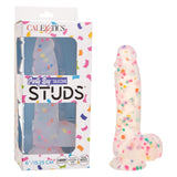 California Exotics - Party Boy Confetti Silicone Studs Dildo 6" (Multicolor) CE2121 CherryAffairs