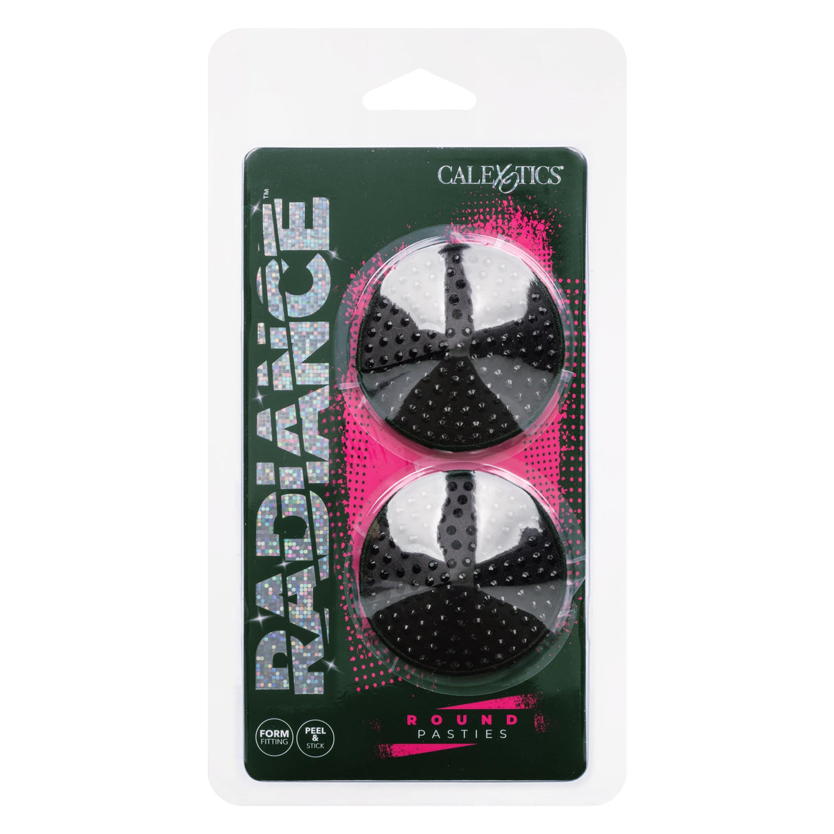 California Exotics - Radiance Round Pasties Nipple Covers (Black) CE2017 CherryAffairs
