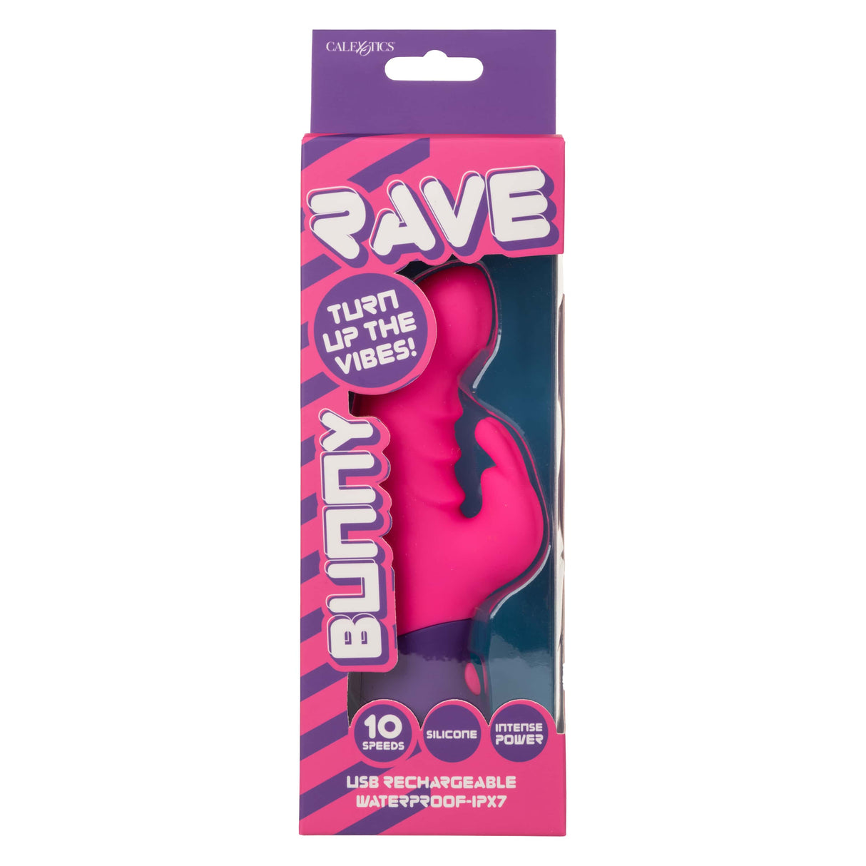 California Exotics - Rave Bunny Rabbit Vibrator (Pink) CE2115 CherryAffairs