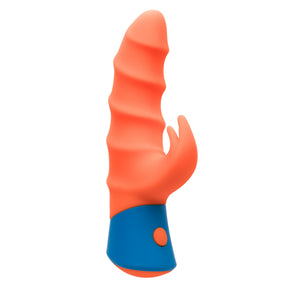 California Exotics - Rave Tickler Rabbit Vibrator (Orange) CE2111 CherryAffairs