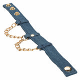 California Exotics - Ride 'em Premium Denim Collection Ankle Cuffs (Blue) CE2088 CherryAffairs