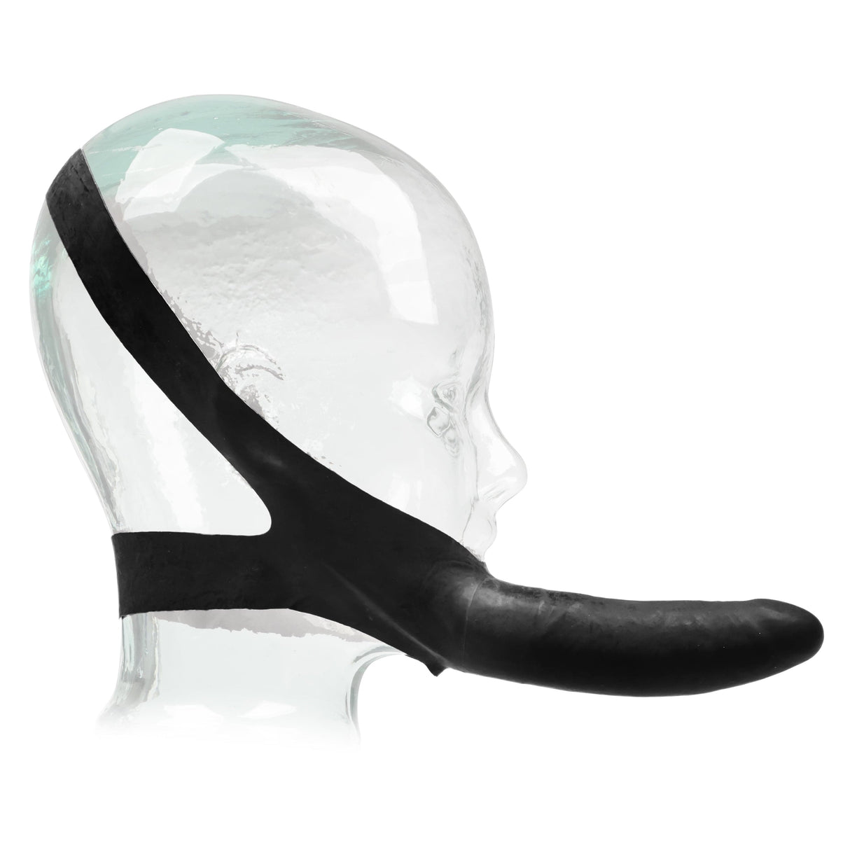 California Exotics - The Original Accommodator Latex Dong Mouth Strap On CherryAffairs