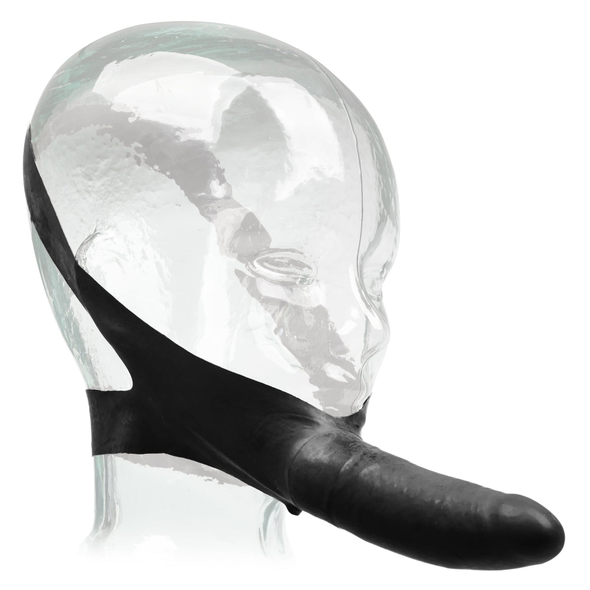 California Exotics - The Original Accommodator Latex Dong Mouth Strap On CherryAffairs