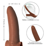 California Exotics - The Original Accommodator Latex Dong Mouth Strap On CherryAffairs