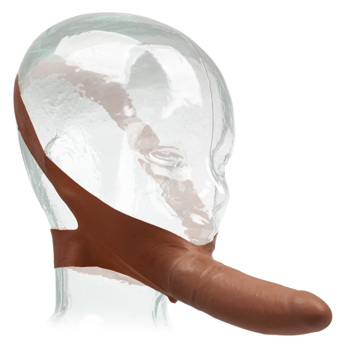 California Exotics - The Original Accommodator Latex Dong Mouth Strap On CherryAffairs