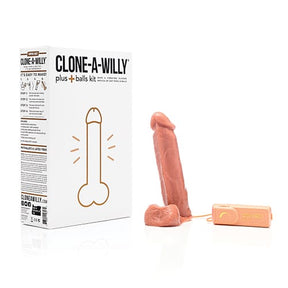 Clone A Willy - Vibrating Penis plus Balls DIY Dildo Clone Molding Kit CW1019 CherryAffairs