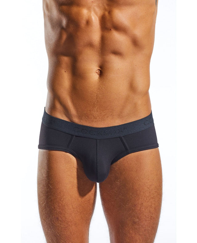 Cocksox - Contour Pouch Men's Sports Brief Underwear (Black) CherryAffairs