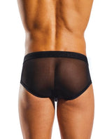 Cocksox - Mesh Contour Pouch Men's Sports Brief Underwear (Black) CherryAffairs