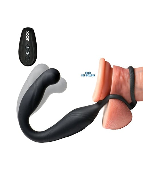 Curve Novelties - Jock Gyrating Prostate Vibrator with C-Ring (Black) CN1010 CherryAffairs
