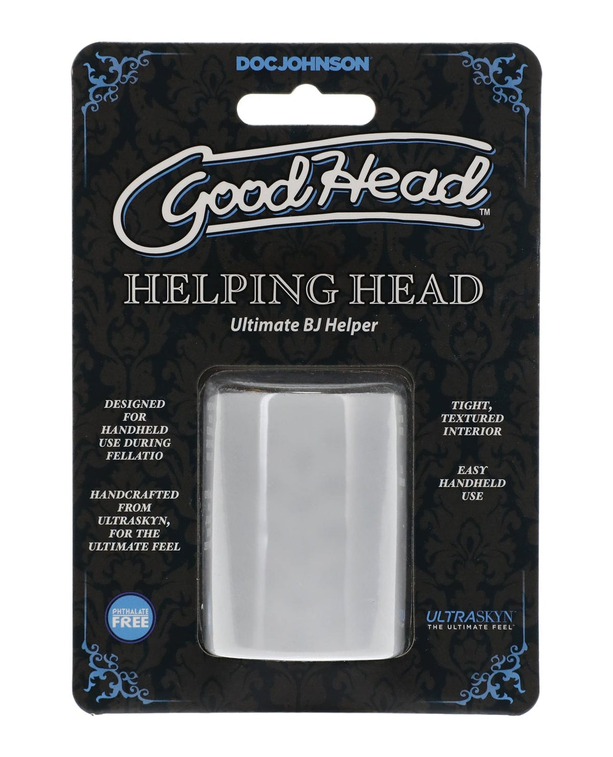 Doc Johnson - GoodHead Helping Head 5.1 cm Oral Masturbation Sleeve (Clear) DJ1213 CherryAffairs