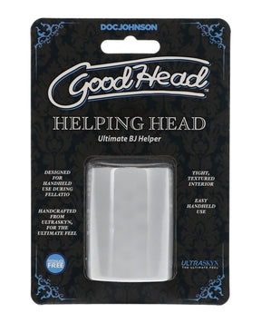 Doc Johnson - GoodHead Helping Head 5.1 cm Oral Masturbation Sleeve (Clear) DJ1213 CherryAffairs