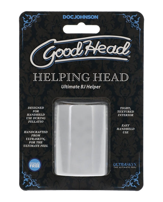 Doc Johnson - Sarung Masturbasi Oral GoodHead Helping Head 5.1 cm (Jernih)