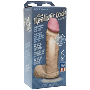 Doc Johnson - The Realistic Ultraskyn UR3 Cock with Balls - CherryAffairs.sg