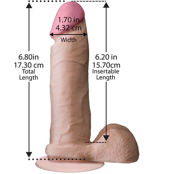 Doc Johnson - The Realistic Ultraskyn UR3 Cock with Balls CherryAffairs