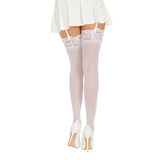 Dreamgirl - Sheer Thigh High with Lace Top Stockings CherryAffairs