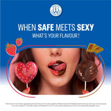 Durex - Strawberry Flavoured with Dots Textured Condoms CherryAffairs