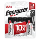 Energizer - Max Alkaline Power E91 AA Battery Value Pack EG1034 CherryAffairs