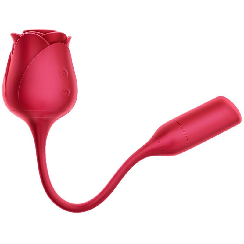 Erocome - Coronaborealis Rose Vibrating Sucking Clit Massager (Red)    Clit Massager (Vibration) Rechargeable