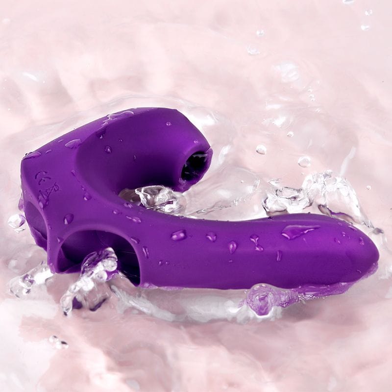 Erocome - Pictor Vibrating Sucking Finger Massager (Purple)    Clit Massager (Vibration) Rechargeable