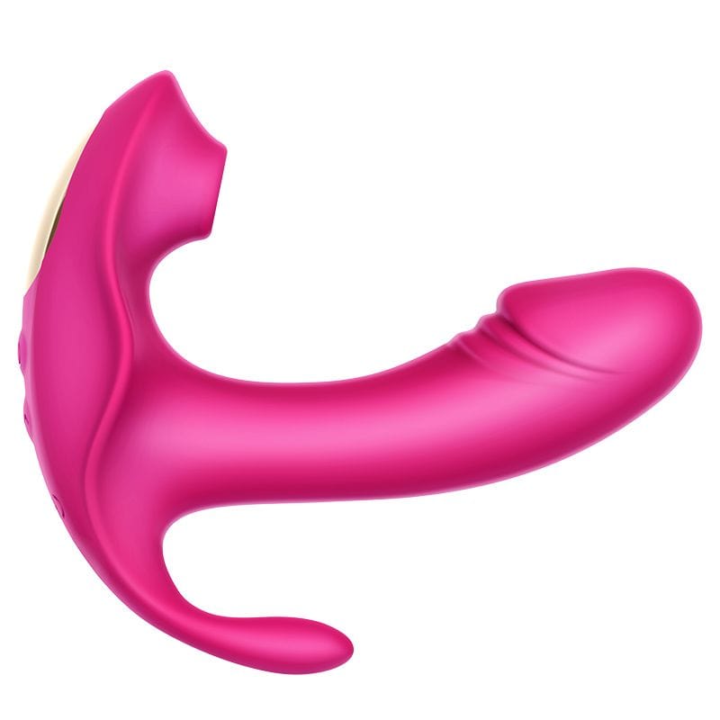 Erocome - Volans Remote Control Dual Vibrating Sucking Massager (Pink)    Clit Massager (Vibration) Rechargeable