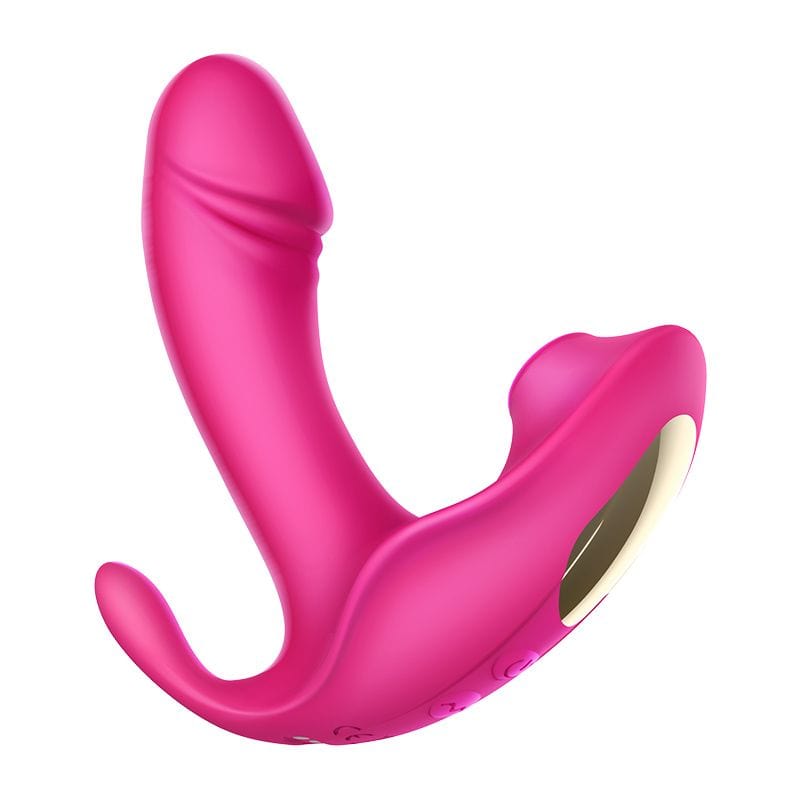 Erocome - Volans Remote Control Dual Vibrating Sucking Massager (Pink)    Clit Massager (Vibration) Rechargeable