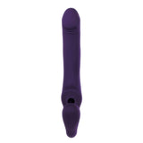 Evolved - 2 Become 1 Remote Tongue Licking Clitoral Air Stimulator Dildo (Purple) EV1091 CherryAffairs