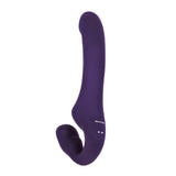 Evolved - 2 Become 1 Remote Tongue Licking Clitoral Air Stimulator Dildo (Purple) EV1091 CherryAffairs