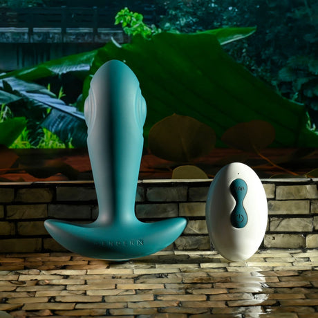 Evolved - Gender X Tunnel Tapper Remote Control Anal Plug (Teal) EV1169 CherryAffairs