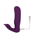 Evolved - Gender X Velvet Hammer Remote Thursting Thumping Strapless Strap On (Purple) EV1087 CherryAffairs