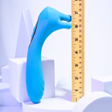 Evolved - Heads Or Tails Vibrating Dildo Clit Massager (Blue) EV1151 CherryAffairs