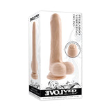 Evolved - Peek A Boo Uncircumcised Realistic Vibrating Dildo 8" CherryAffairs