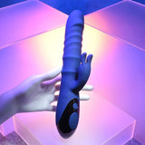 Evolved - The Ringer Vibrating Rabbit Dildo (Blue) EV1156 CherryAffairs