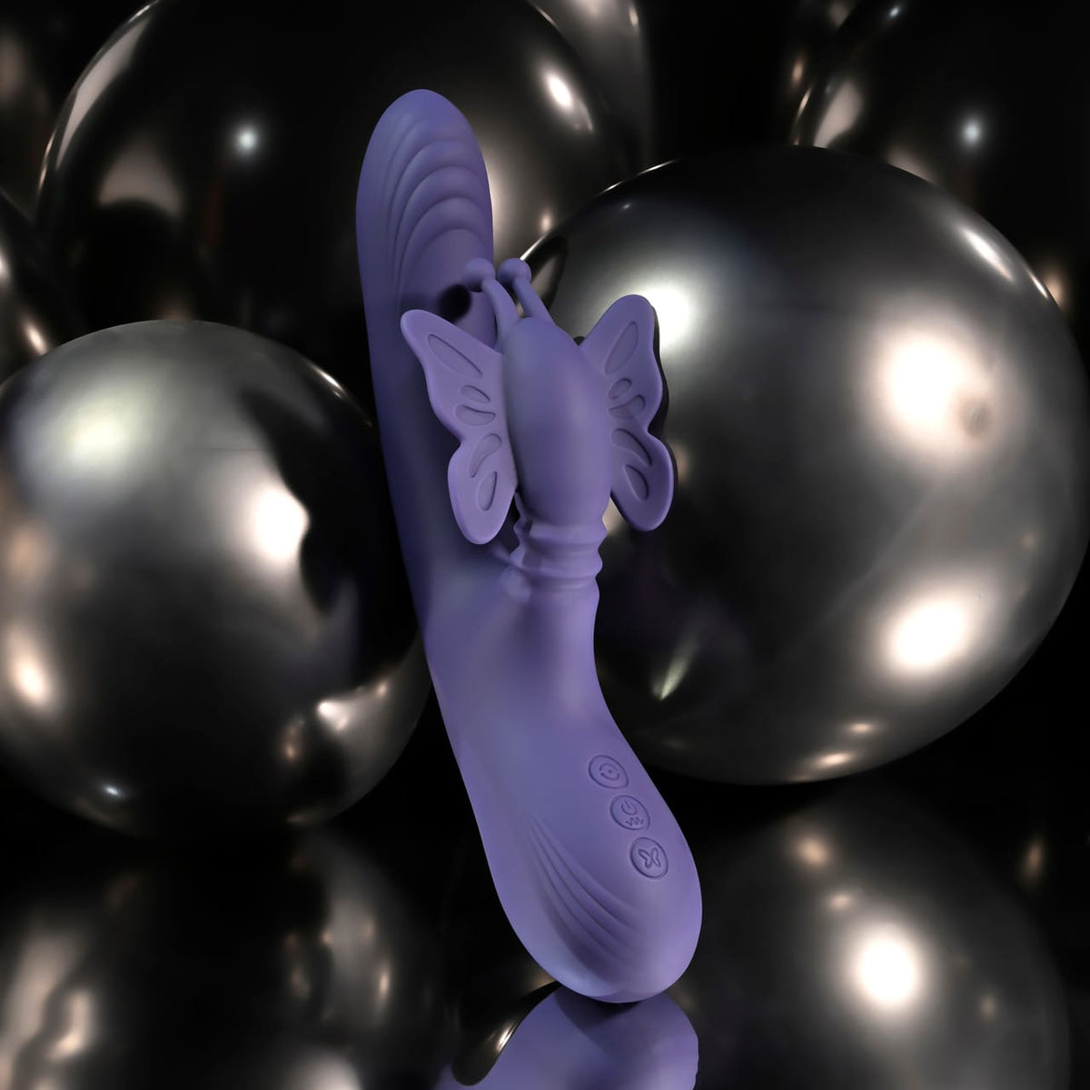 Evolved - Wings of Frenzy Rechargeable Rabbit Vibrator (Purple) EV1221 CherryAffairs