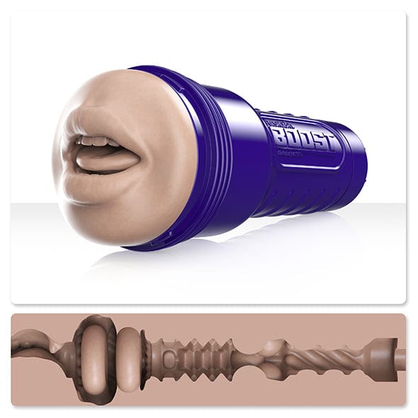 Fleshlight - Boost Blow Mouth Masturbator (Beige) FL1289 CherryAffairs