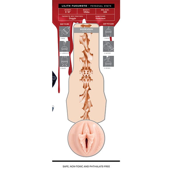 Fleshlight - Fantasy Lilith Fukumoto Shokushu Signature Masturbator (Beige) FL1303 CherryAffairs