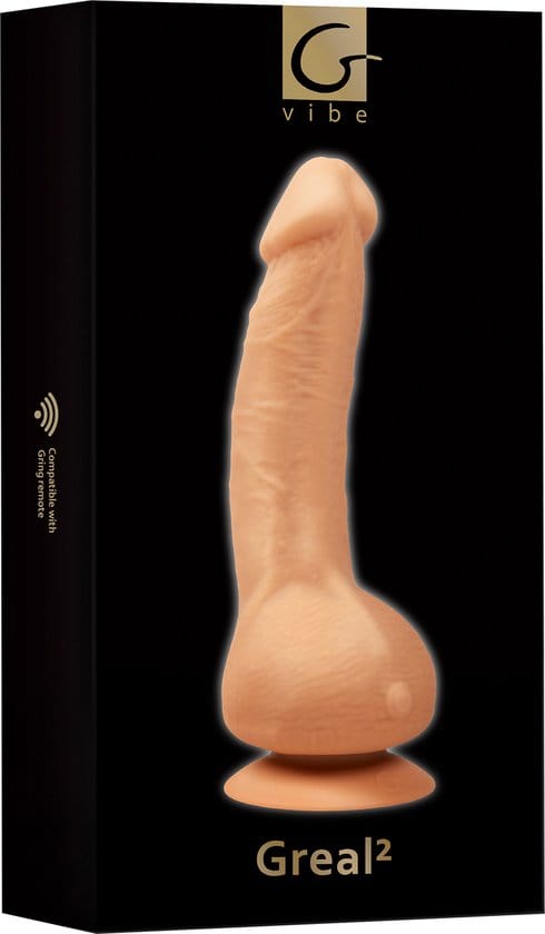 FT London - G Vibe G Real 2 Realistic Vibrating Dildo (Beige) FT1021 CherryAffairs