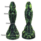 Tomax - Lightning Dragon Volt Yellow Hard Fantasy Silicone Suction Cup Dildo (Yellow)