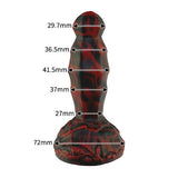 Tomax - Dark Dragon Slim Evil Fantasy Silicone Suction Cup Dildo (Red)